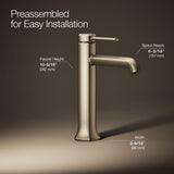 Occasion® Tall single-handle bathroom sink faucet, 1.2 gpm