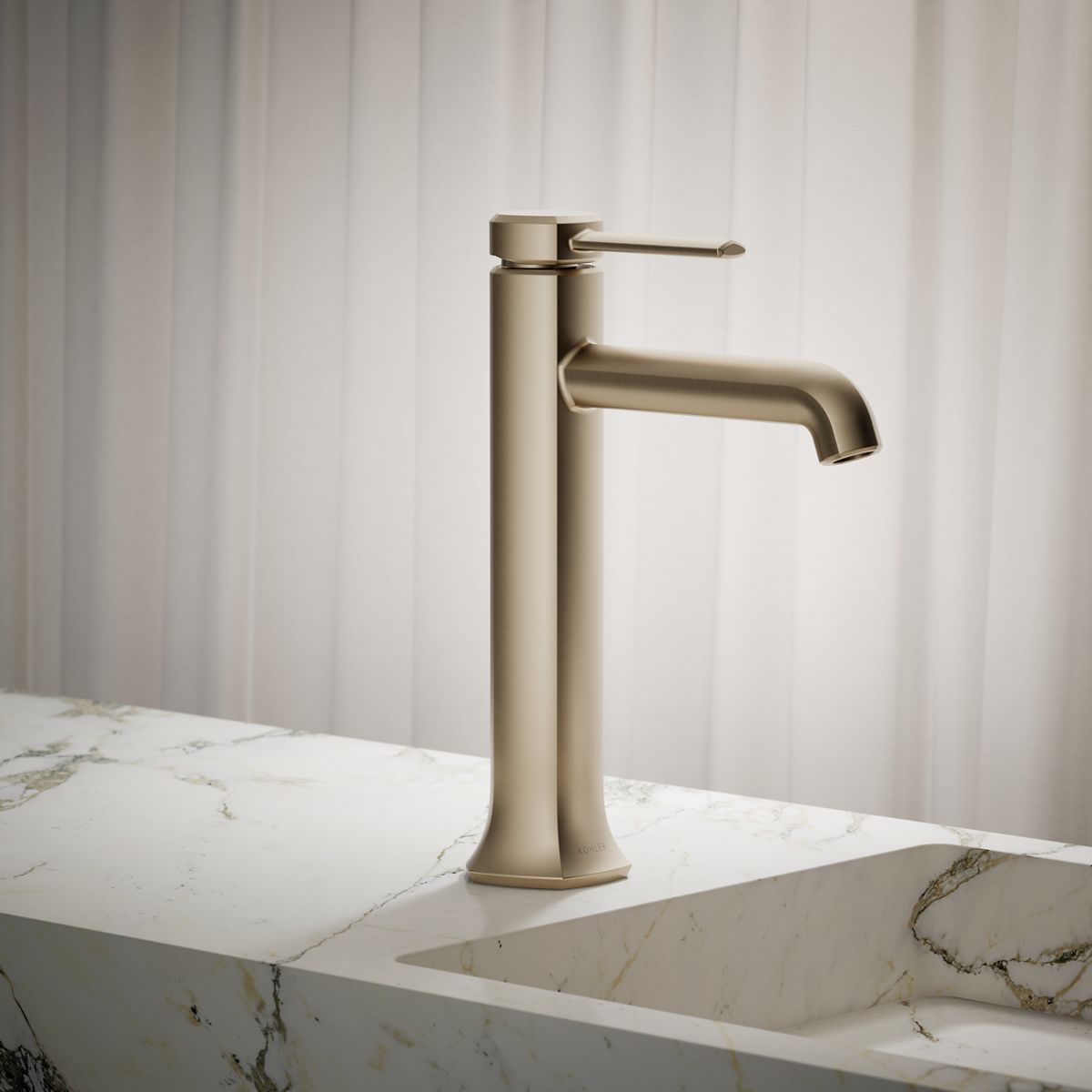 Occasion® Tall single-handle bathroom sink faucet, 1.2 gpm