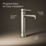 Occasion® Tall single-handle bathroom sink faucet, 1.2 gpm