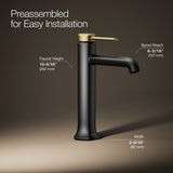 Occasion® Tall single-handle bathroom sink faucet, 1.2 gpm