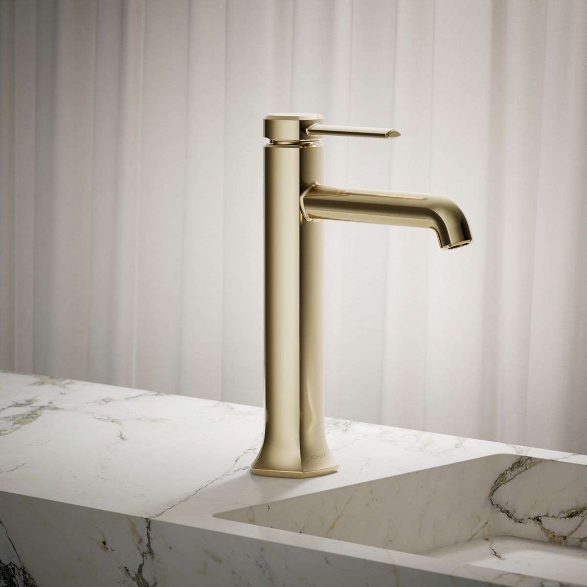 Occasion® Tall single-handle bathroom sink faucet, 1.2 gpm