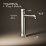 Occasion® Tall single-handle bathroom sink faucet, 1.2 gpm