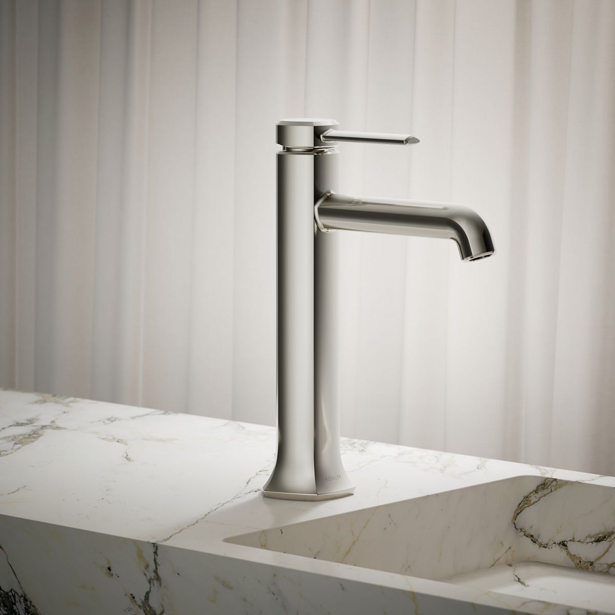 Occasion® Tall single-handle bathroom sink faucet, 1.2 gpm