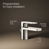 Parallel® Low single-handle bathroom sink faucet, 1.2 gpm