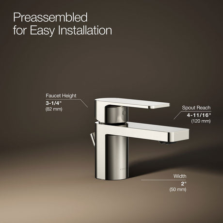 Parallel® Low single-handle bathroom sink faucet, 1.2 gpm