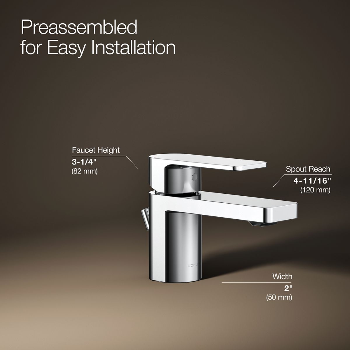 Parallel® Low single-handle bathroom sink faucet, 1.2 gpm
