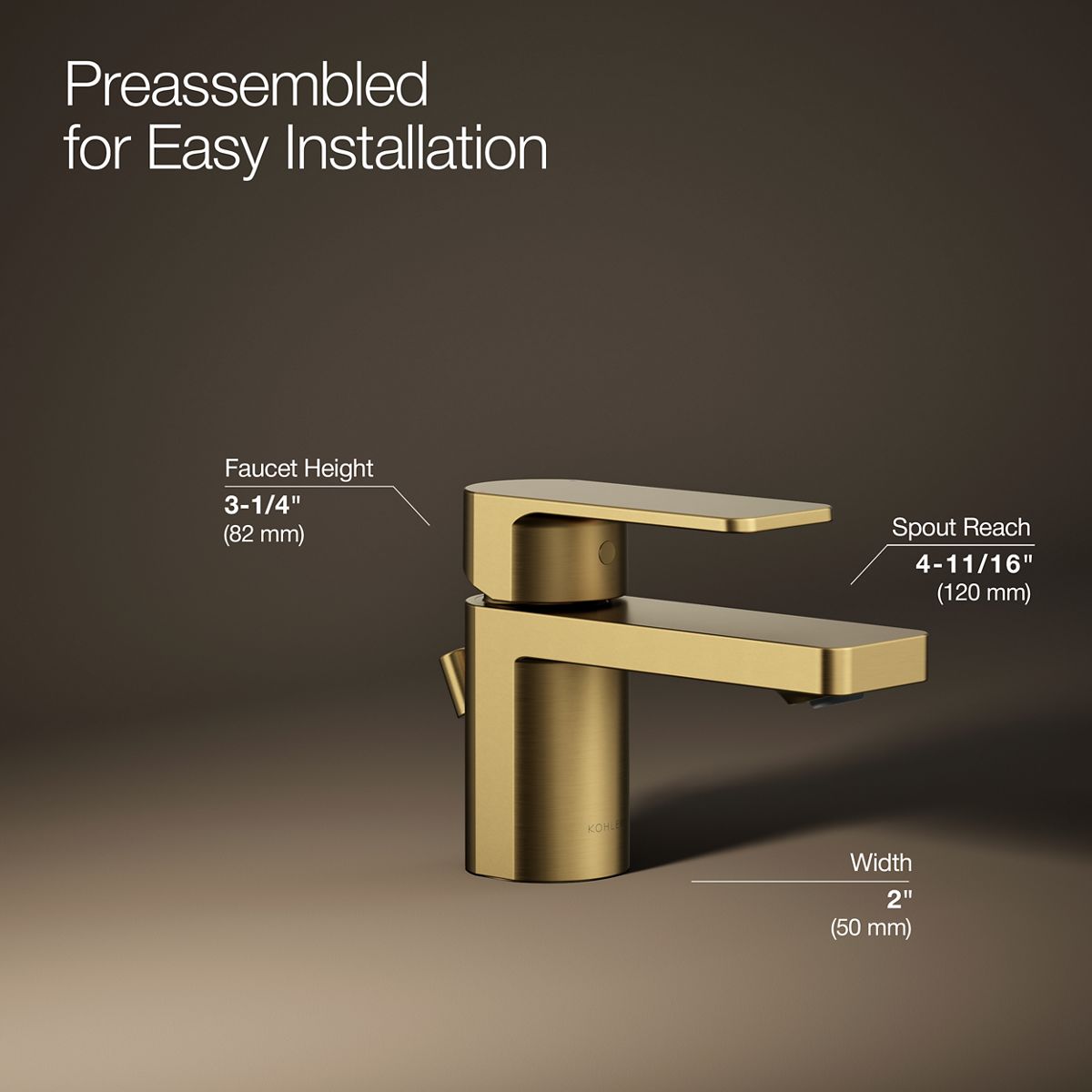 Parallel® Low single-handle bathroom sink faucet, 1.2 gpm