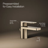 Parallel® Low single-handle bathroom sink faucet, 1.2 gpm