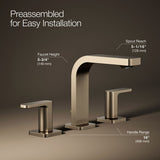 Parallel® Widespread bathroom sink faucet, 1.2 gpm