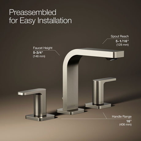 Parallel® Widespread bathroom sink faucet, 1.2 gpm