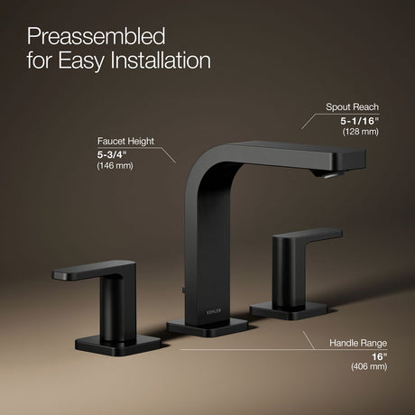 Parallel® Widespread bathroom sink faucet, 1.2 gpm