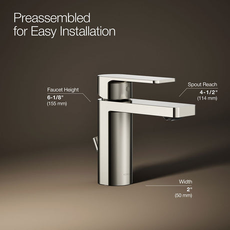 Parallel® Single-handle bathroom sink faucet, 1.0 gpm