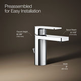 Parallel® Single-handle bathroom sink faucet, 1.0 gpm