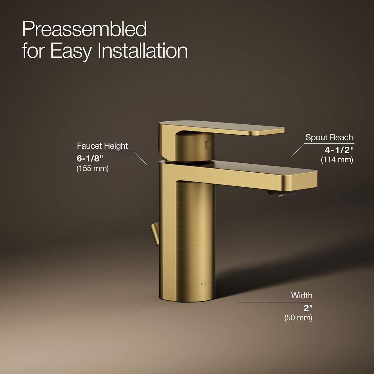 Parallel® Single-handle bathroom sink faucet, 1.0 gpm