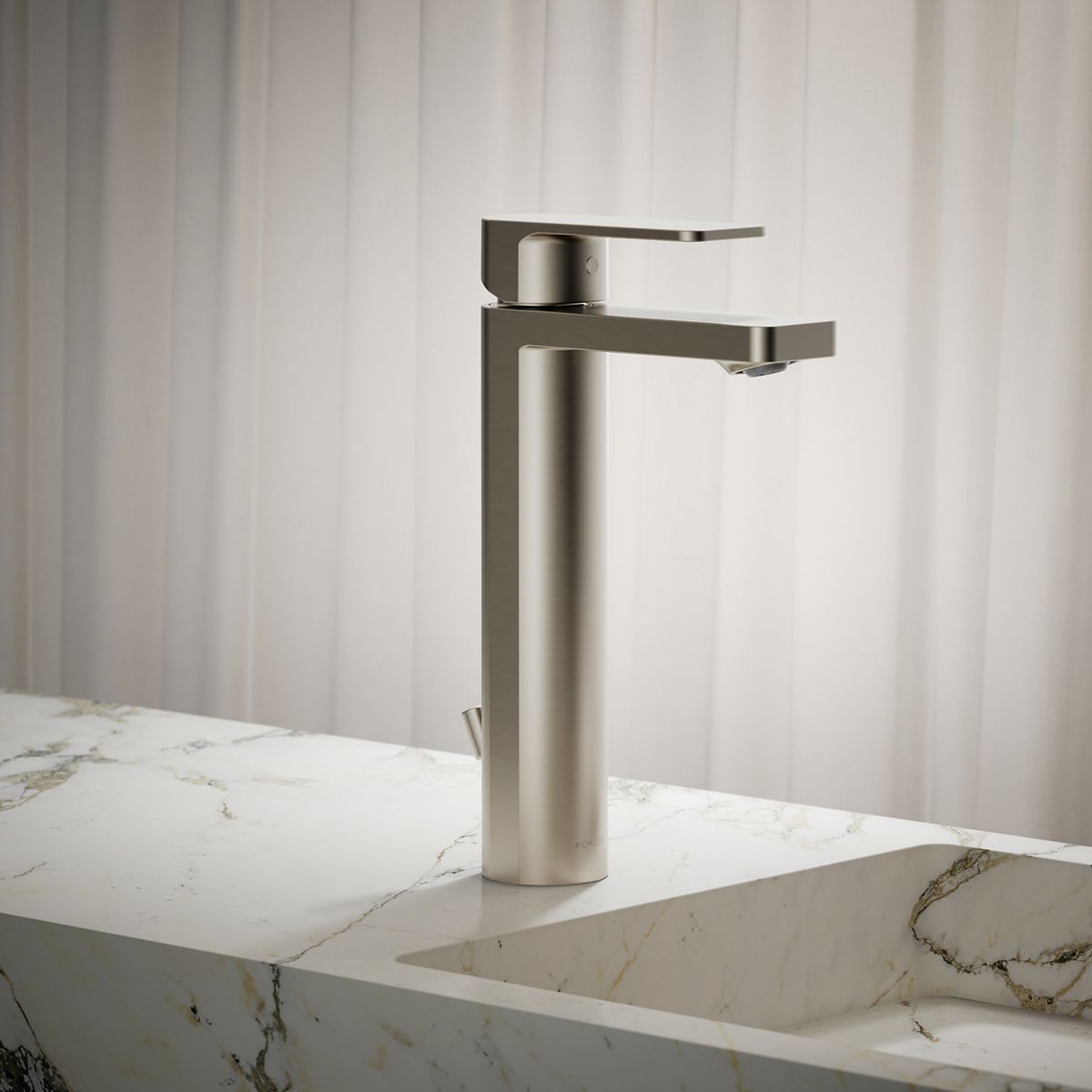 Parallel® Tall single-handle bathroom sink faucet, 1.2 gpm