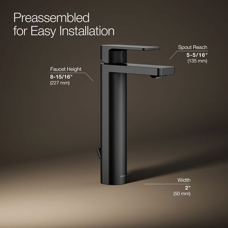Parallel® Tall single-handle bathroom sink faucet, 1.2 gpm