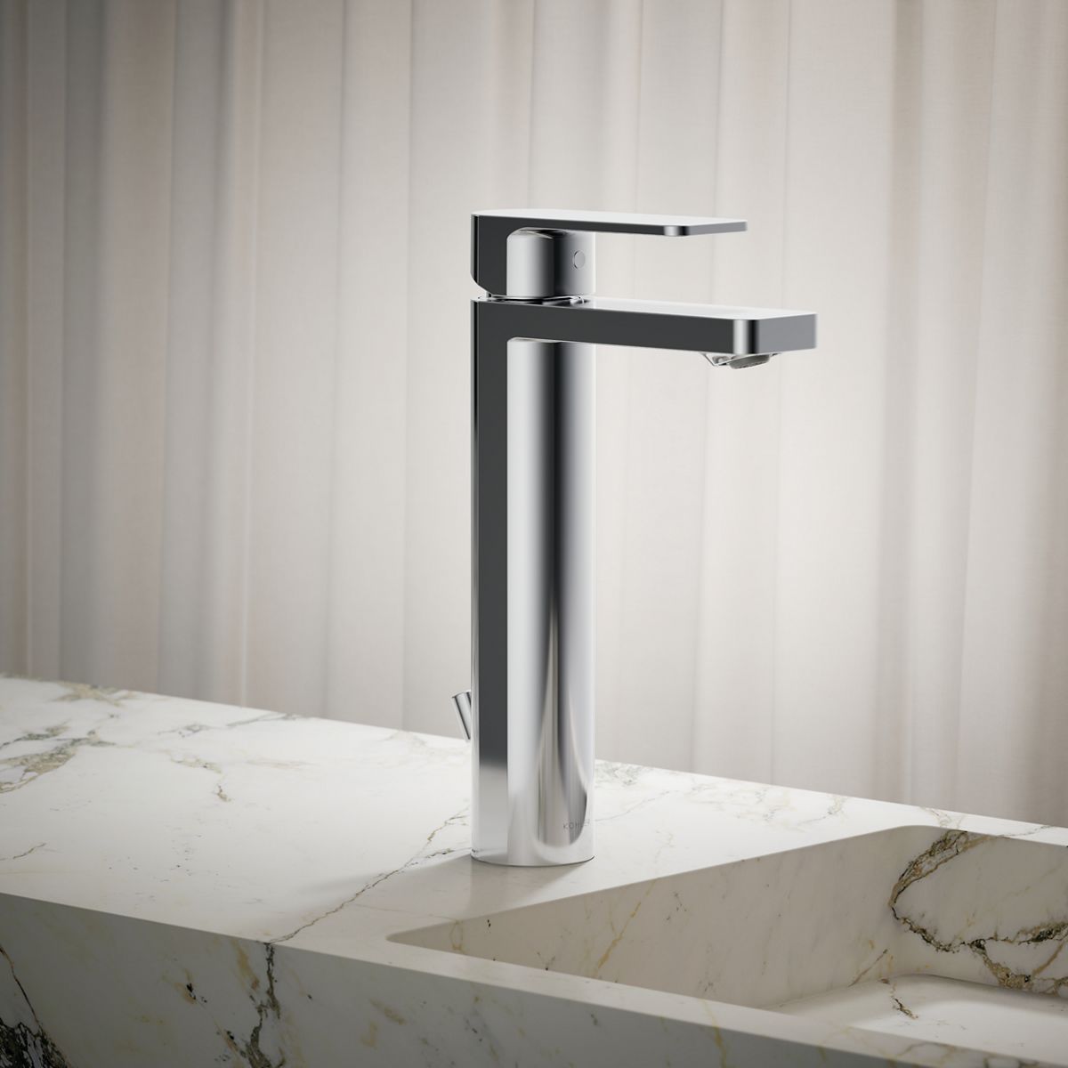 Parallel® Tall single-handle bathroom sink faucet, 1.2 gpm