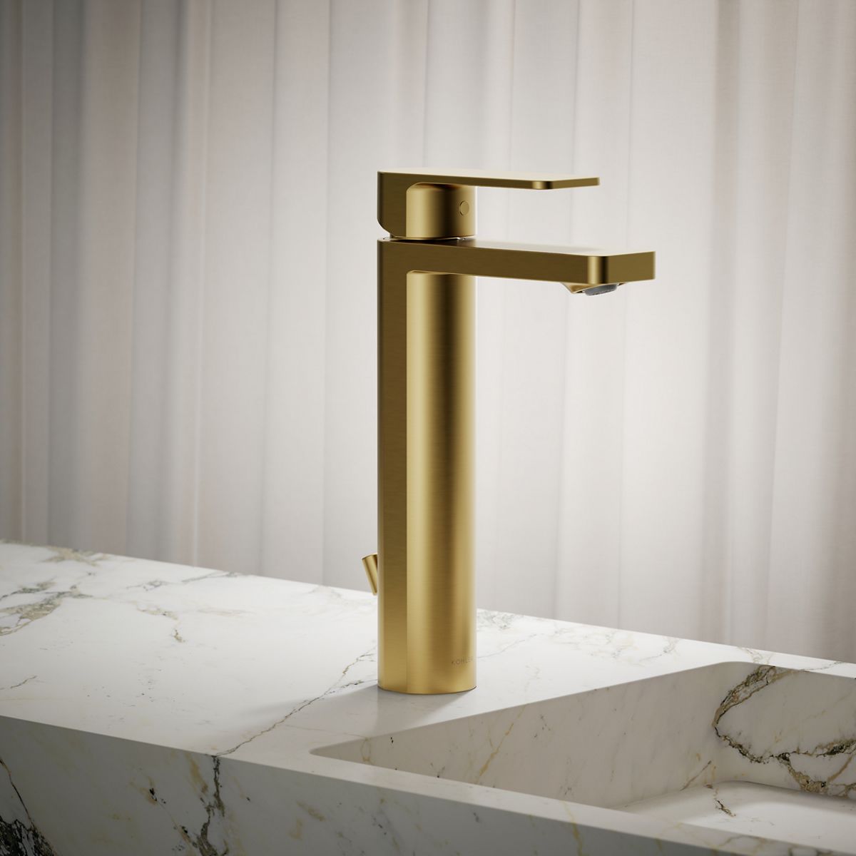 Parallel® Tall single-handle bathroom sink faucet, 1.2 gpm