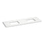 Silestone® 73" quartz vanity top with two rectangular cutouts