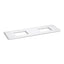 Silestone® 73" quartz vanity top with two rectangular cutouts