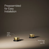 Occasion® Knob bathroom sink faucet handles