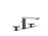 Composed® Widespread bathroom sink faucet with Cross handles, 1.2 gpm