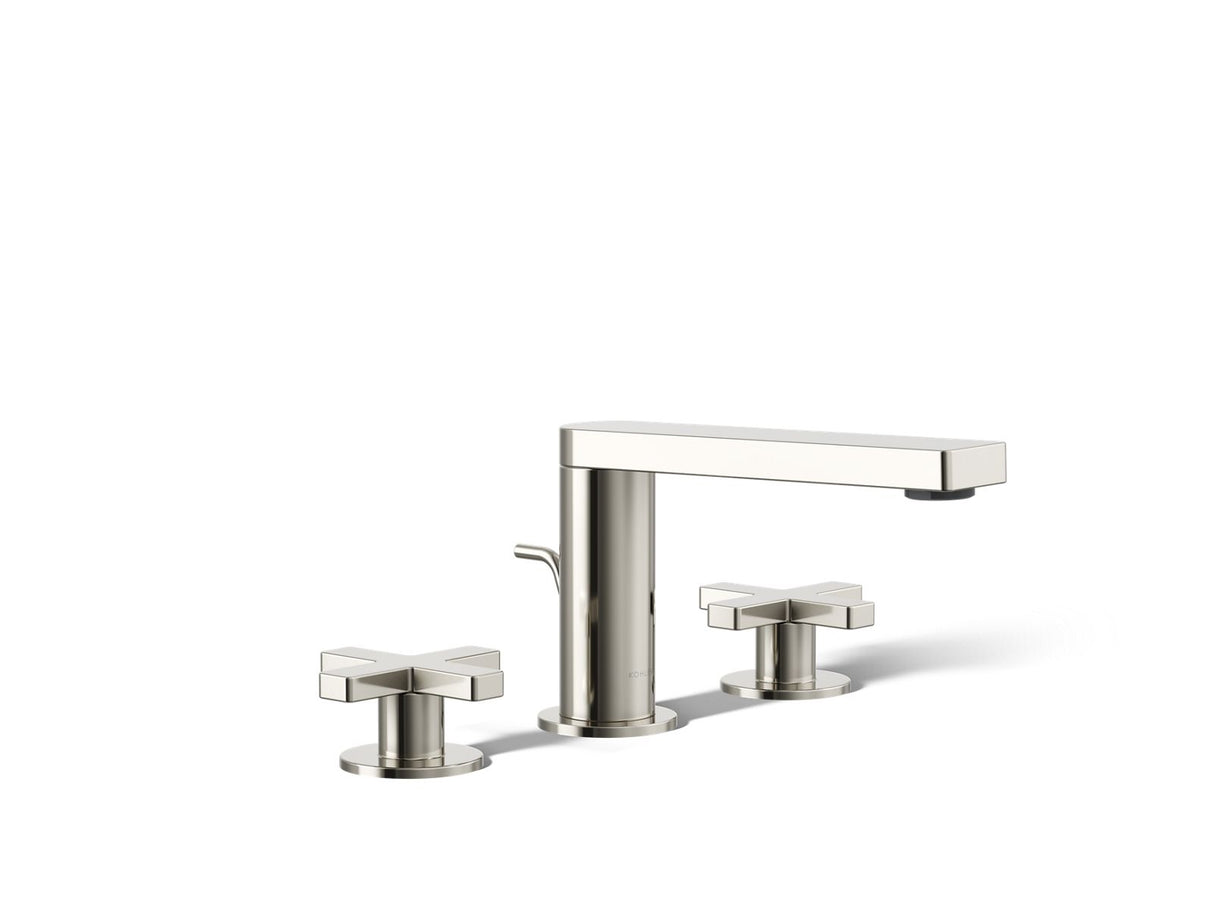 Composed® Widespread bathroom sink faucet with Cross handles, 1.2 gpm
