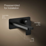Parallel® Wall-mount single-handle bathroom sink faucet, 1.2 gpm