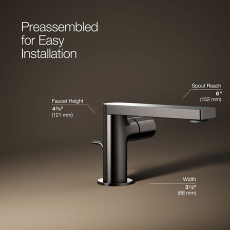 Composed® Single-handle bathroom sink faucet with Cylindrical handle, 1.2 gpm