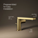 Composed® Single-handle bathroom sink faucet with Cylindrical handle, 1.2 gpm