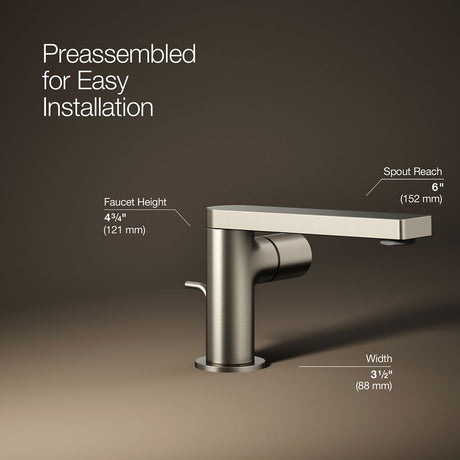 Composed® Single-handle bathroom sink faucet with Cylindrical handle, 1.2 gpm