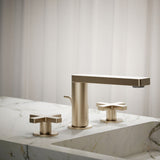 Composed® Widespread bathroom sink faucet with Cross handles, 1.2 gpm
