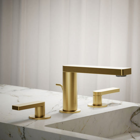 Composed® Widespread bathroom sink faucet with Lever handles, 1.2 gpm