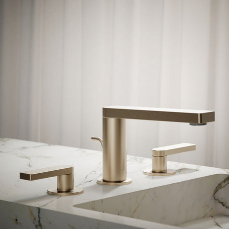Composed® Widespread bathroom sink faucet with Lever handles, 1.2 gpm