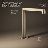 Components® Bathroom sink faucet spout with Row design, 1.2 gpm