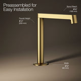 Components® Bathroom sink faucet spout with Row design, 1.2 gpm