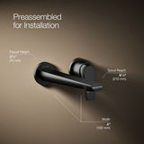 Avid® Wall-mount bathroom sink faucet, 1.2 gpm