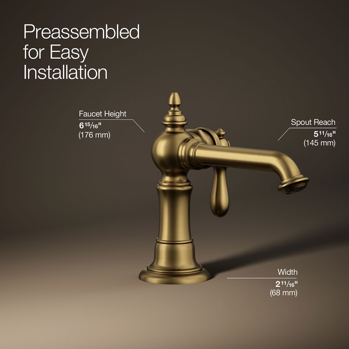Artifacts® Single-handle bathroom sink faucet, 1.2 gpm