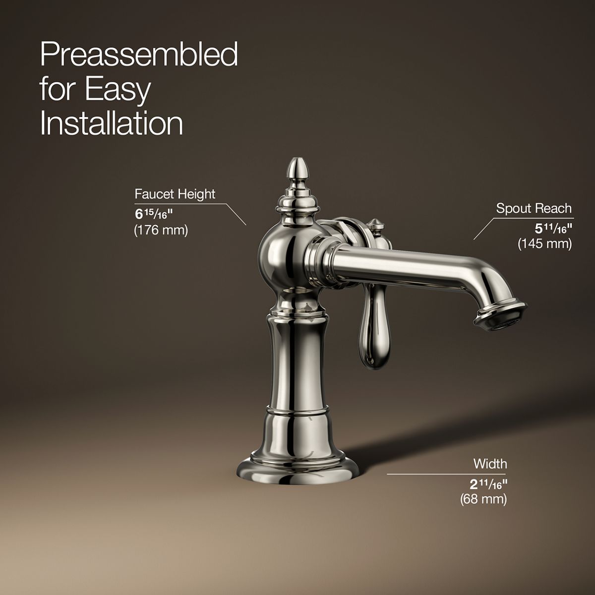 Artifacts® Single-handle bathroom sink faucet, 1.2 gpm