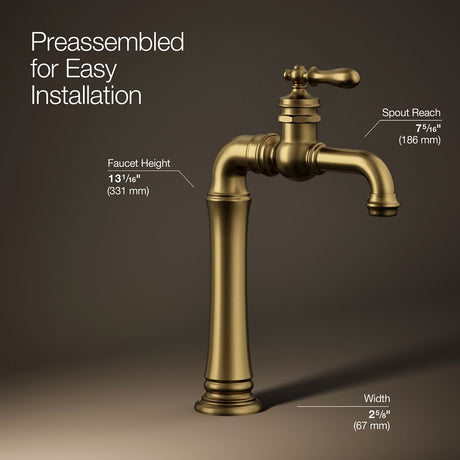 Artifacts® Gentleman's® Single-handle bathroom sink faucet, 1.2 gpm