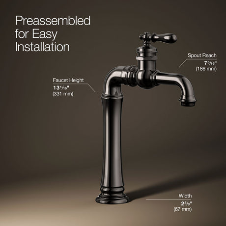 Artifacts® Gentleman's® Single-handle bathroom sink faucet, 1.2 gpm