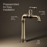 Artifacts® Gentleman's® Single-handle bathroom sink faucet, 1.2 gpm