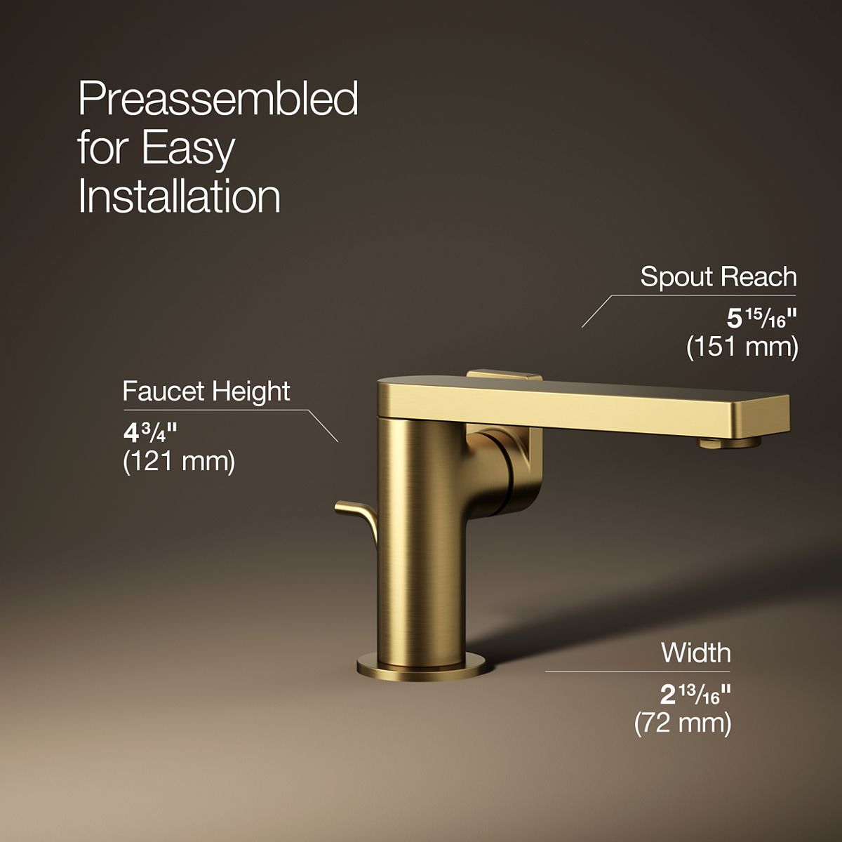 Composed® Single-handle bathroom sink faucet with Lever handle, 1.2 gpm