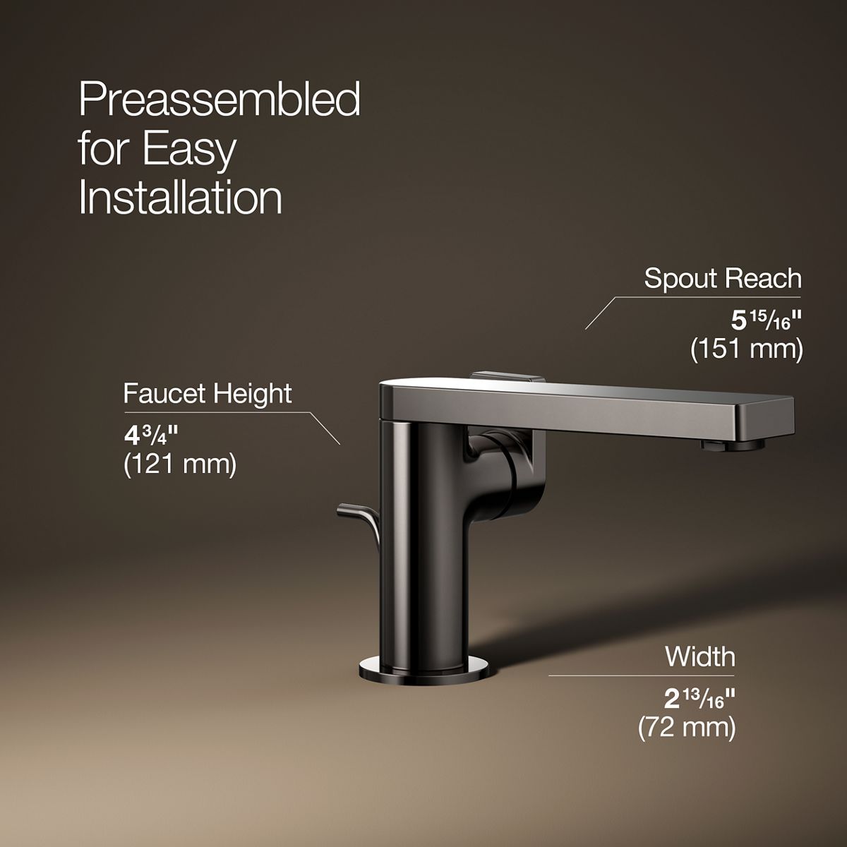Composed® Single-handle bathroom sink faucet with Lever handle, 1.2 gpm
