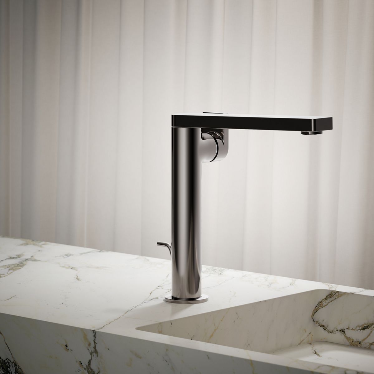 Composed® Tall single-handle bathroom sink faucet with Lever handle, 1.2 gpm
