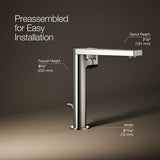 Composed® Tall single-handle bathroom sink faucet with Lever handle, 1.2 gpm
