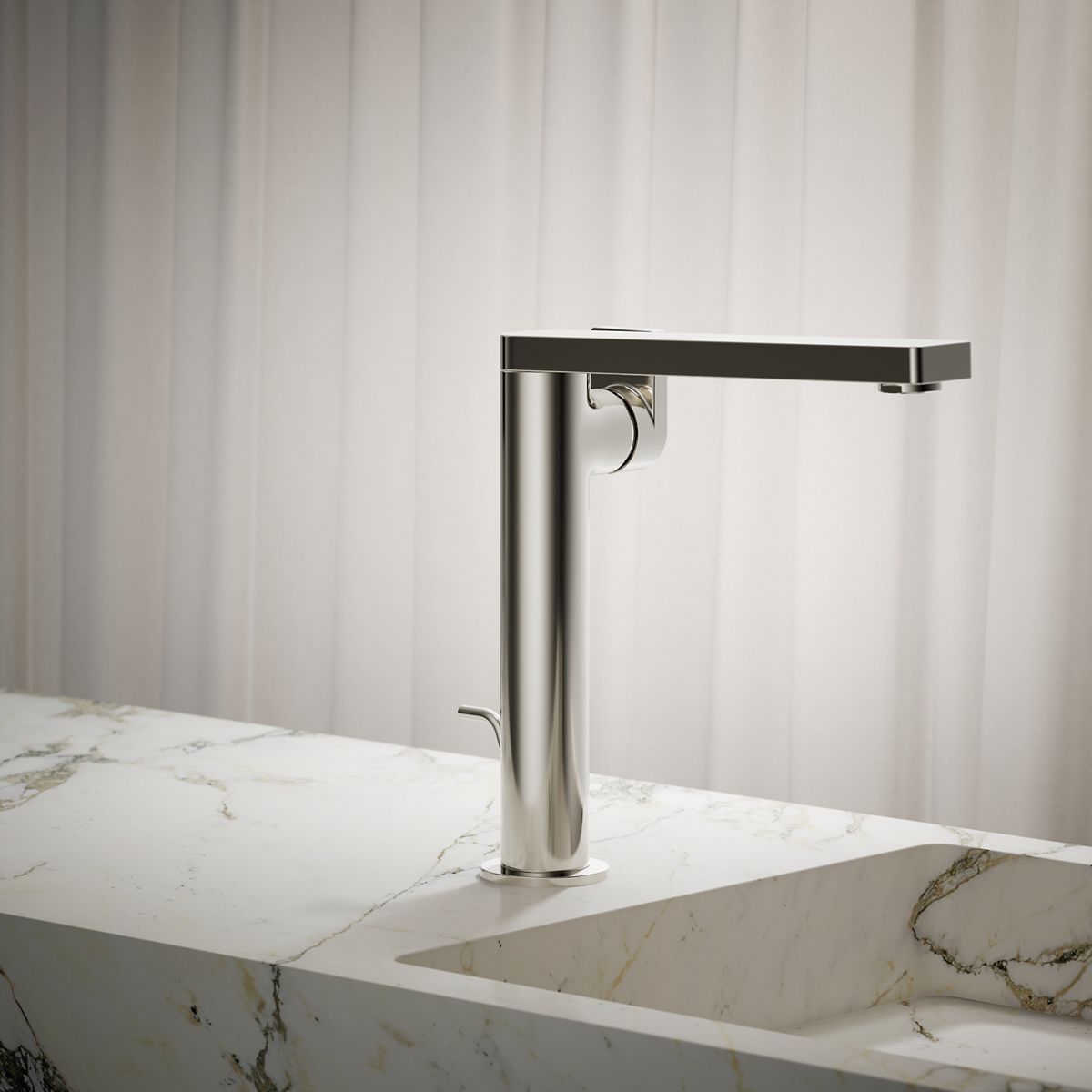 Composed® Tall single-handle bathroom sink faucet with Lever handle, 1.2 gpm