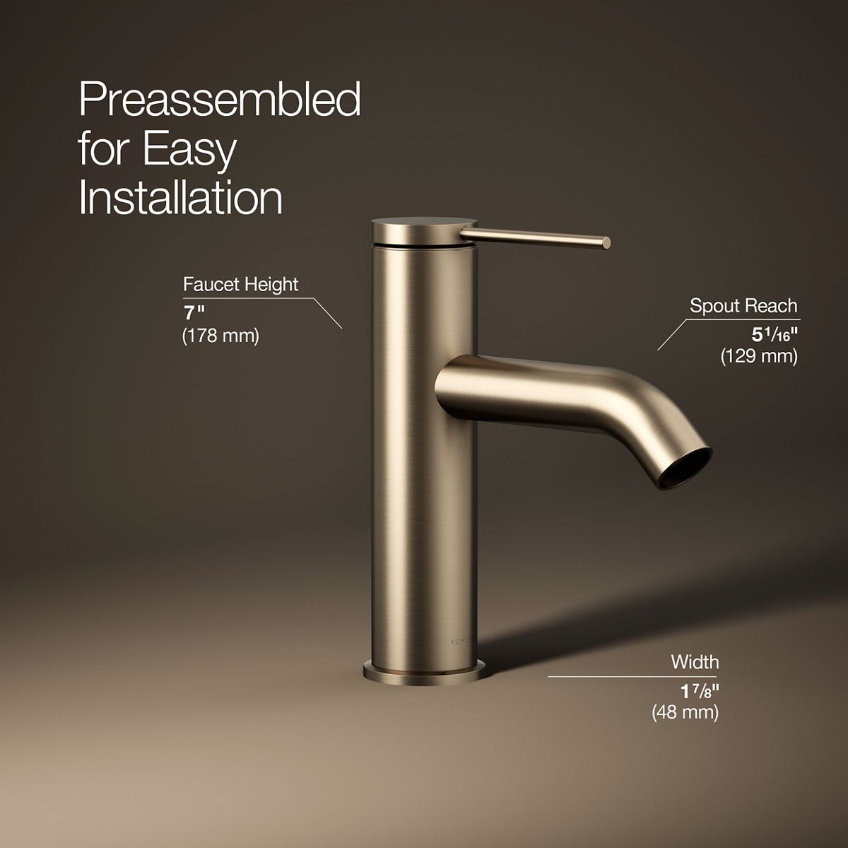 Components® Single-handle bathroom sink faucet, 1.2 gpm