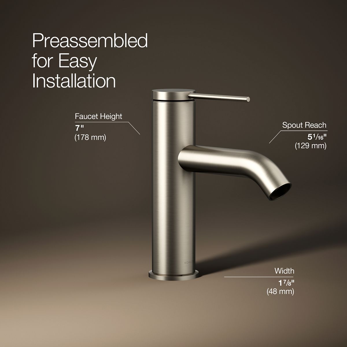 Components® Single-handle bathroom sink faucet, 1.2 gpm