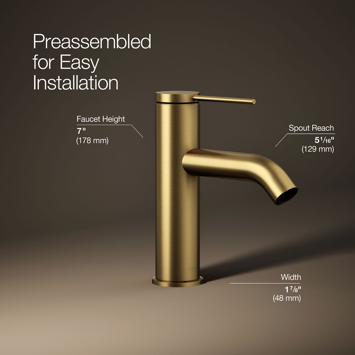 Components® Single-handle bathroom sink faucet, 1.2 gpm